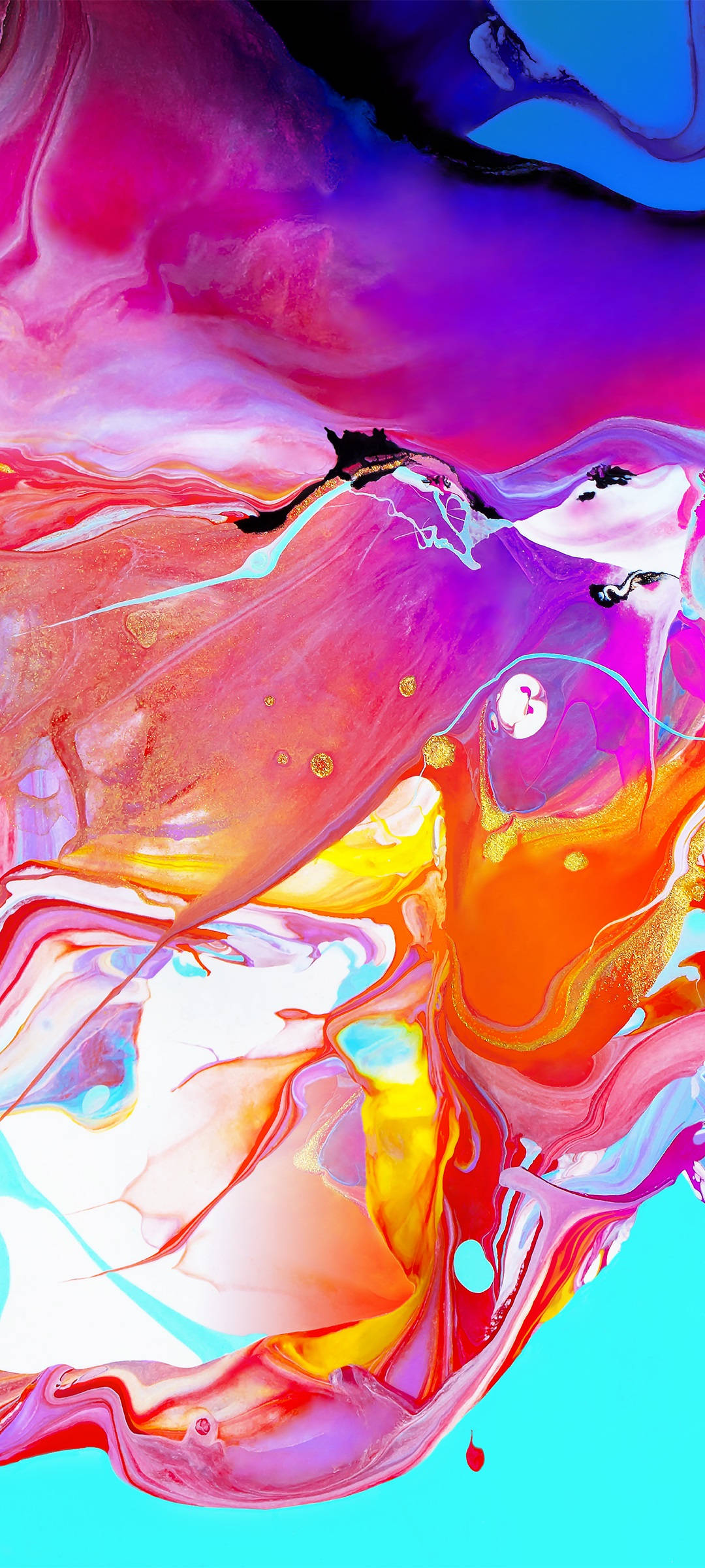 Samsung A51 Makulay na Abstrak na Pintura Wallpaper