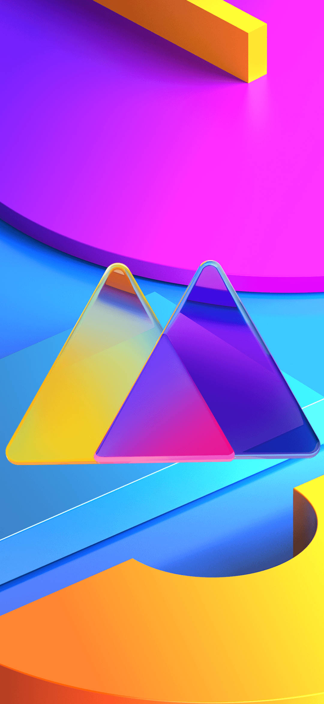 Samsung Mobile na mga Abstrak na Hugis Wallpaper