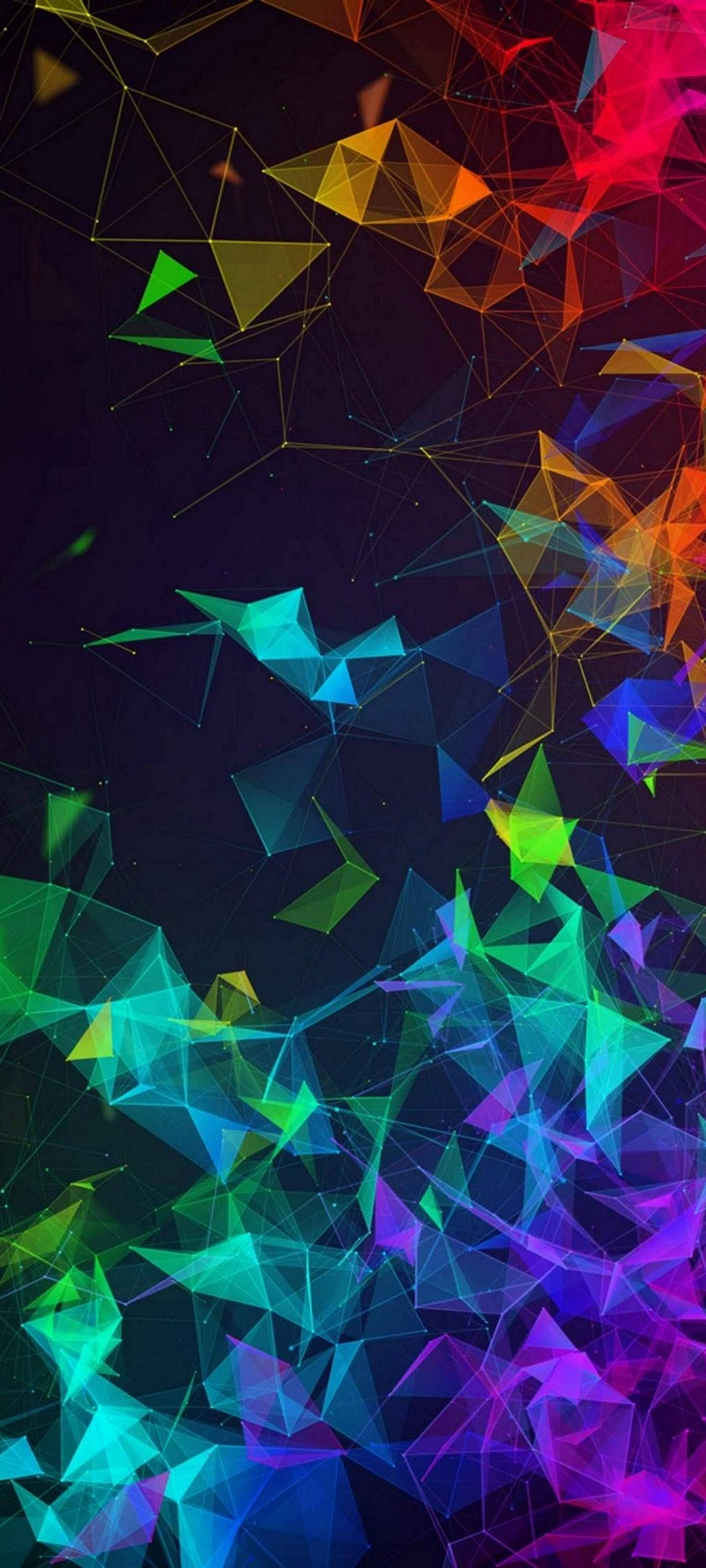 Samsung S21 Ultra Makulay na mga Triangle Wallpaper