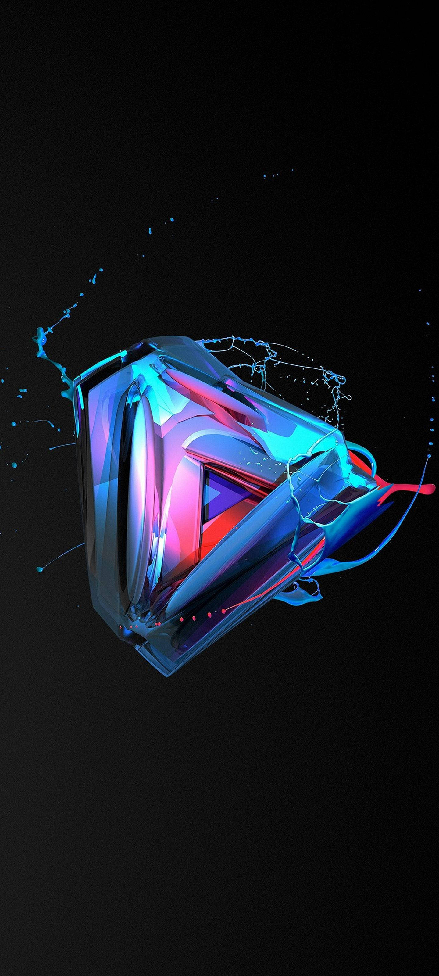 Samsung S21 Ultra Iridescent Triangle Wallpaper