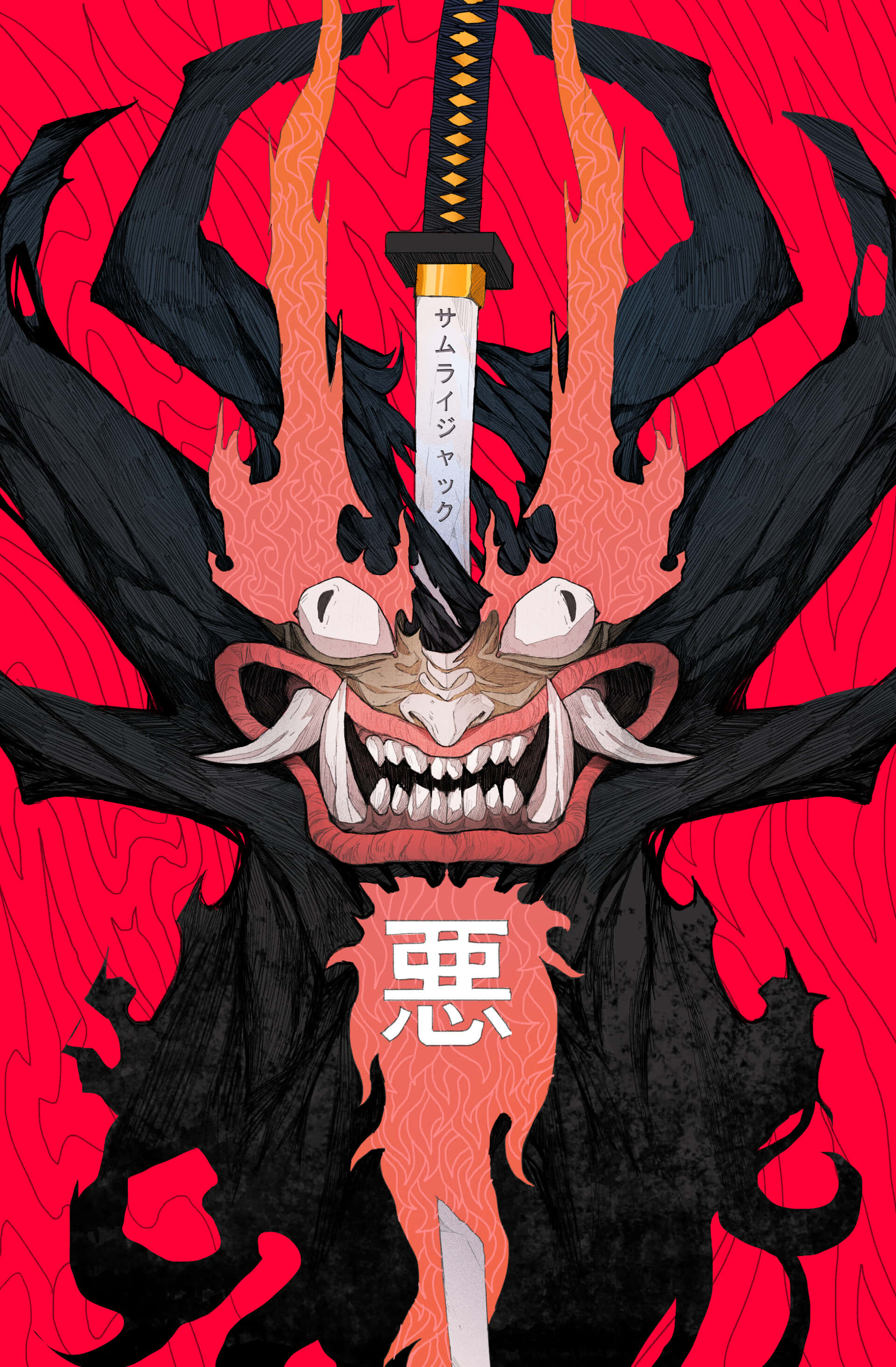 Samurai Jack, Champion ng Nakaraan, Hinaharap, at Kasalukuyan. Wallpaper