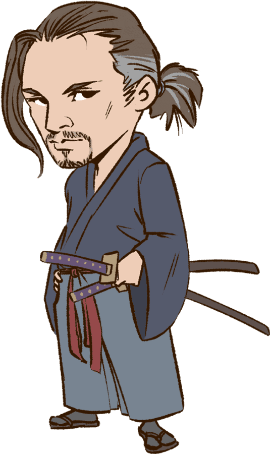 Samurai na Animated na Tauhan Wallpaper