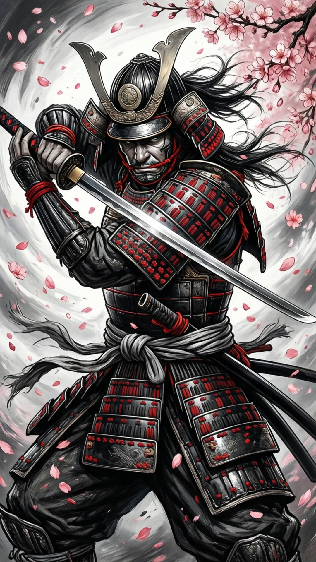 Samurai sa Pamumulaklak Wallpaper