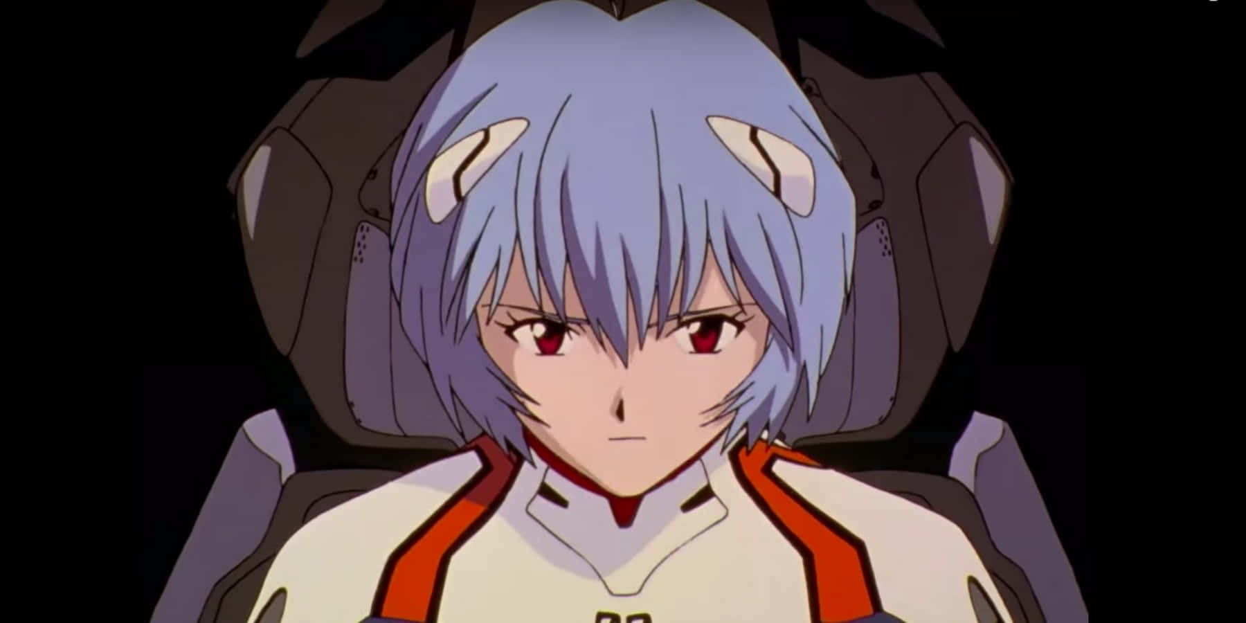 Sandaling katahimikan sa pagitan ni Shinji at Eva-01 sa Neon Genesis Evangelion. Wallpaper