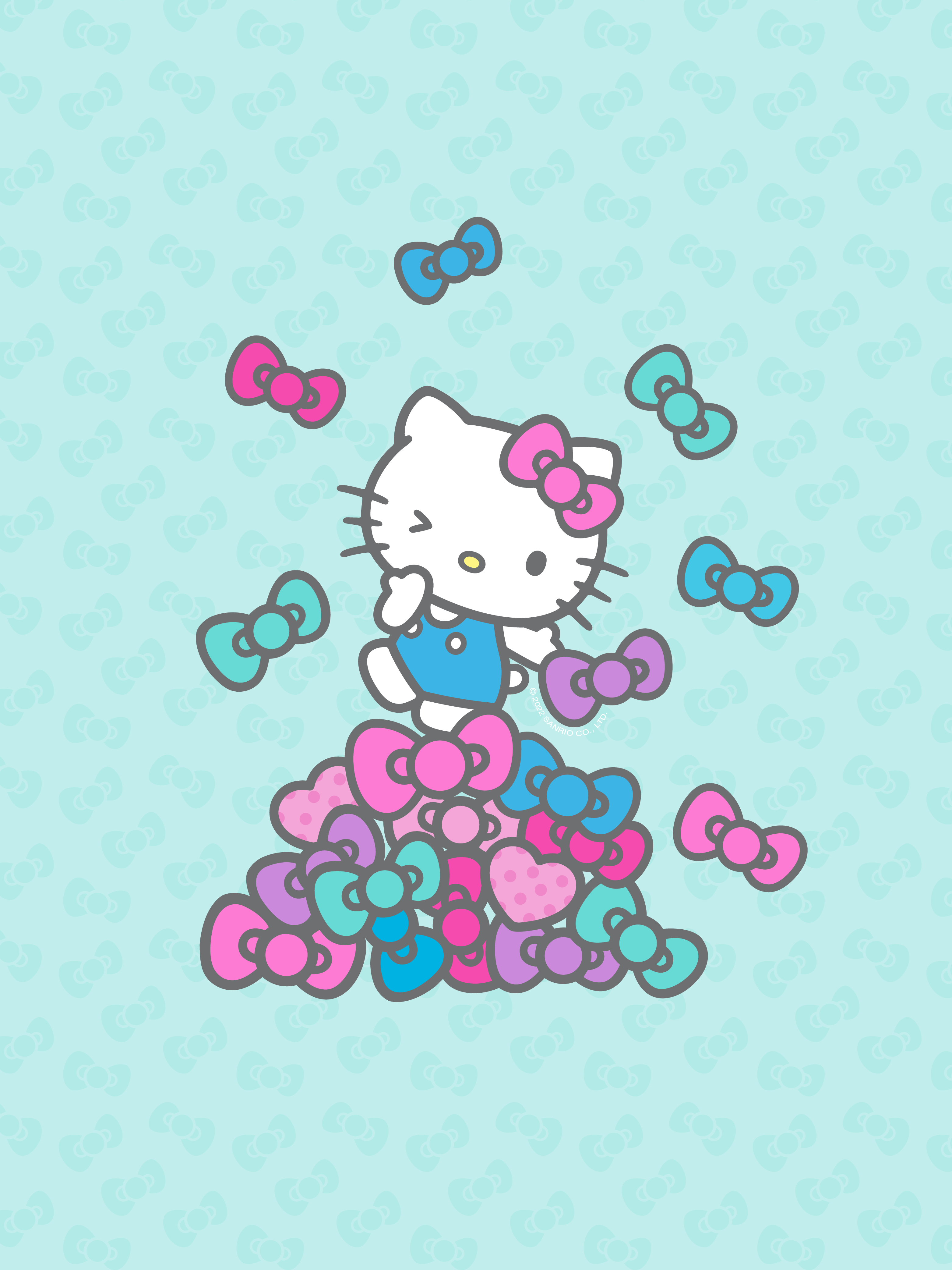 Sanrio fantasy world na may mga pangunahing karakter Wallpaper