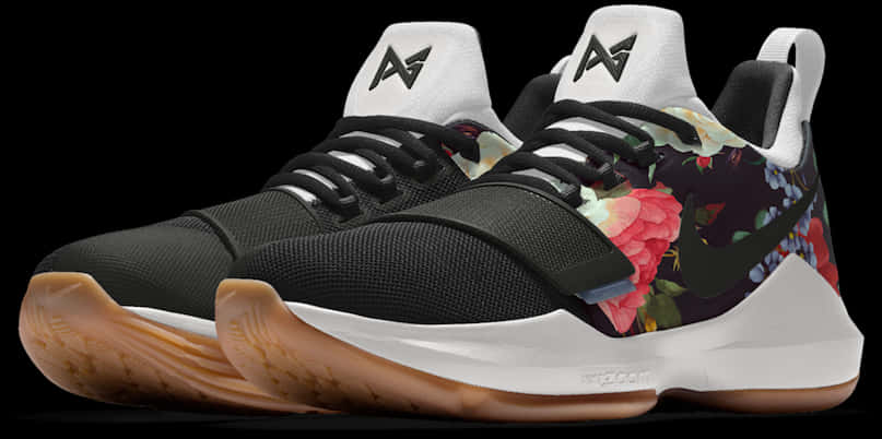 Sapatos na May Disenyong Bulaklak Wallpaper