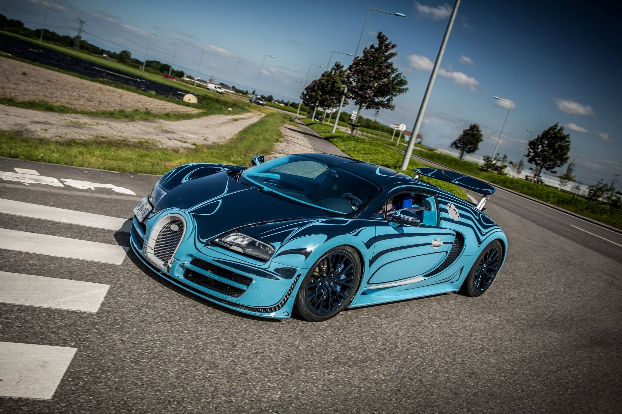 Sapphire Blue na Bugatti Veyron Wallpaper
