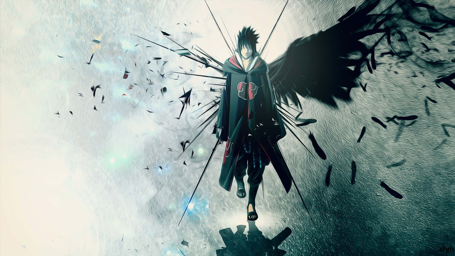 Sasuke Uchiha Anime PS4 Wallpaper