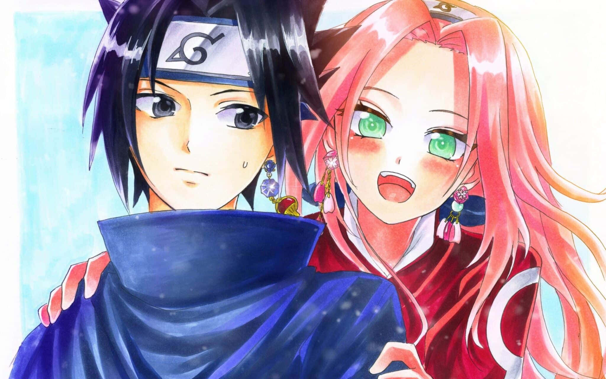 Sasuke Uchiha, isa sa pinakamakapangyarihang ninja sa Naruto universe Wallpaper