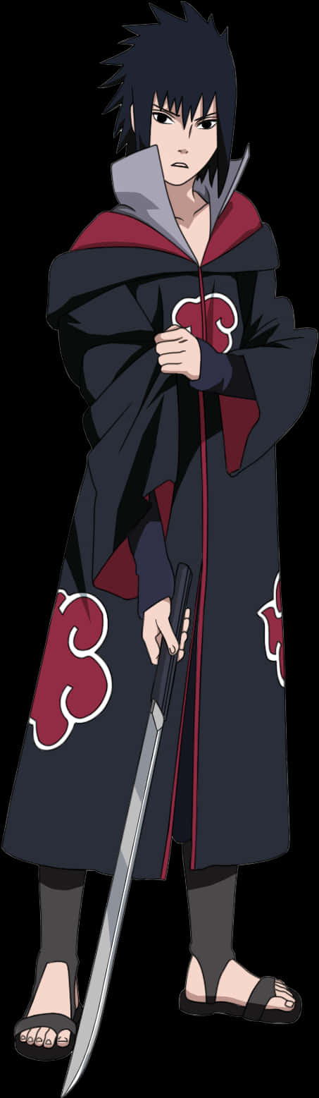 Sasuke Uchiha na Balabal ng Akatsuki Wallpaper