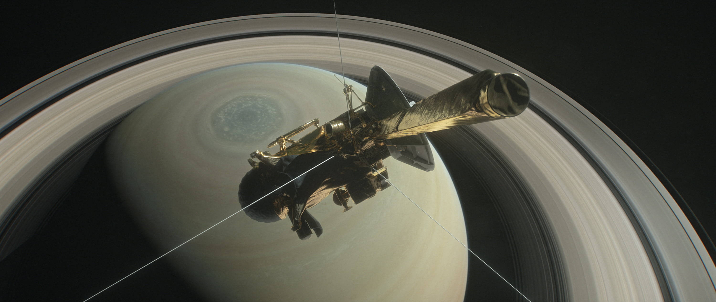 Satelite Saturn 4K Wallpaper