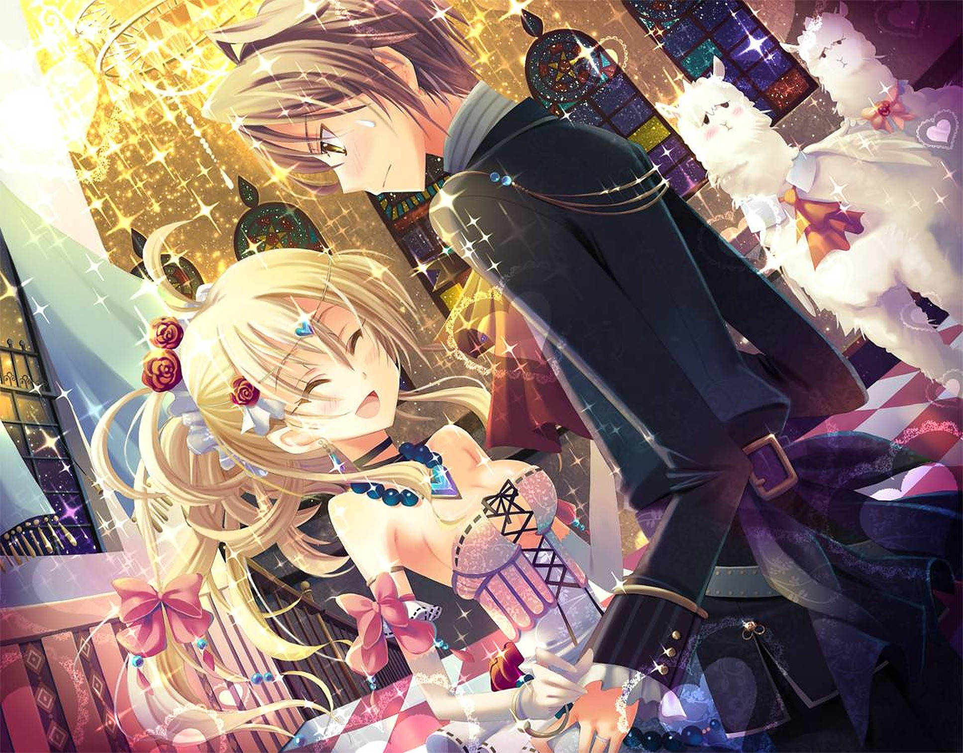 Sayaw ng Magkasintahan sa Anime Wallpaper