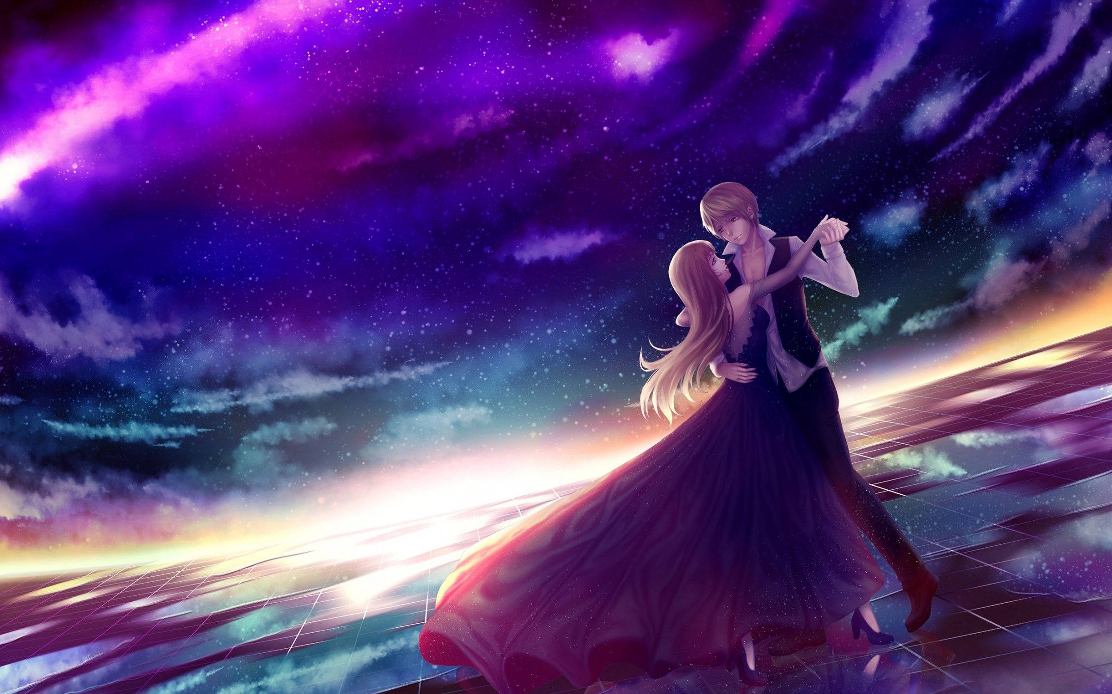 Sayaw ng Romantikong Anime Wallpaper