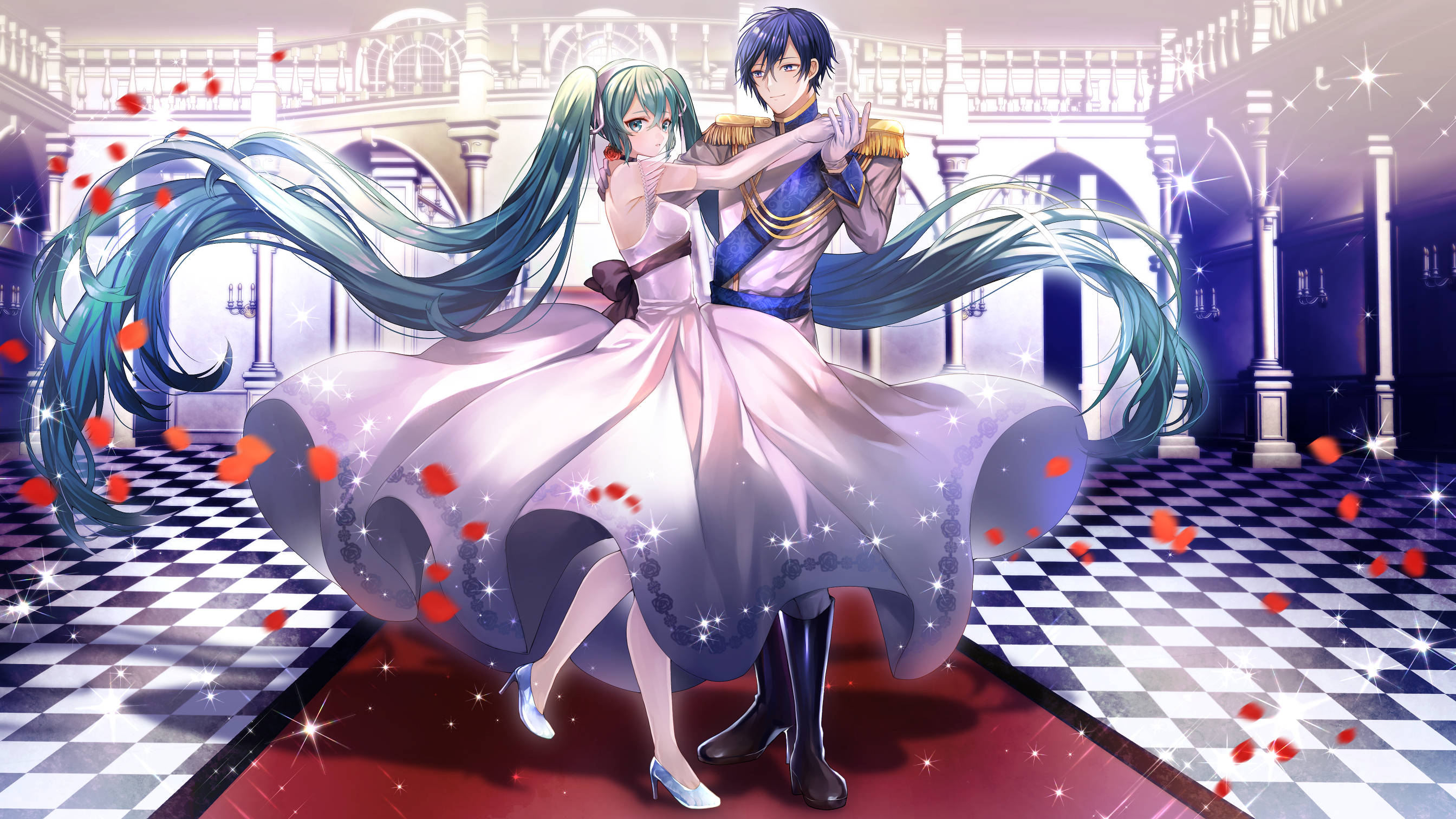 Sayaw sa Pulang Karpet ng Anime Wallpaper