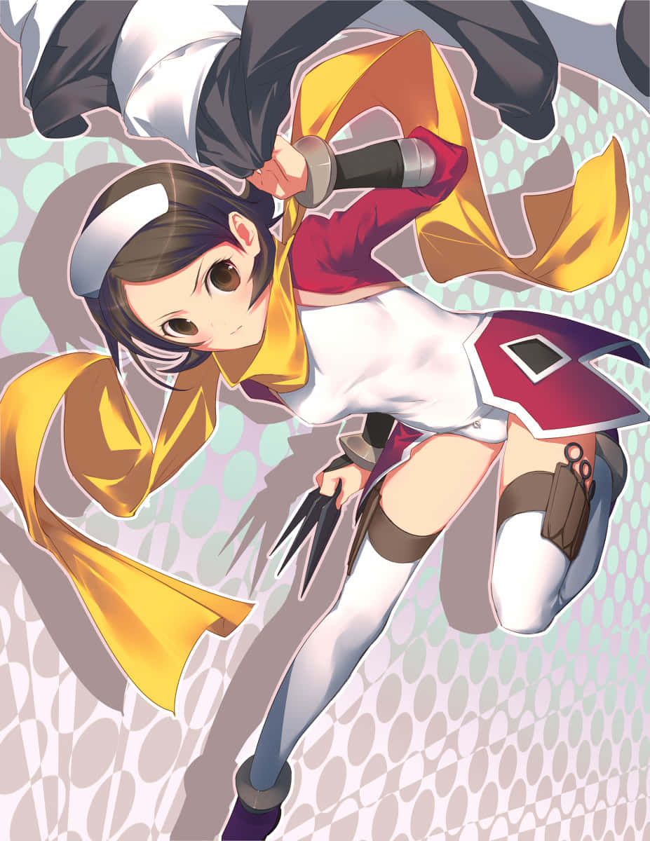 Sayoko Shinozaki na nag-eleganteng pose sa harap ng mga cherry blossoms Wallpaper