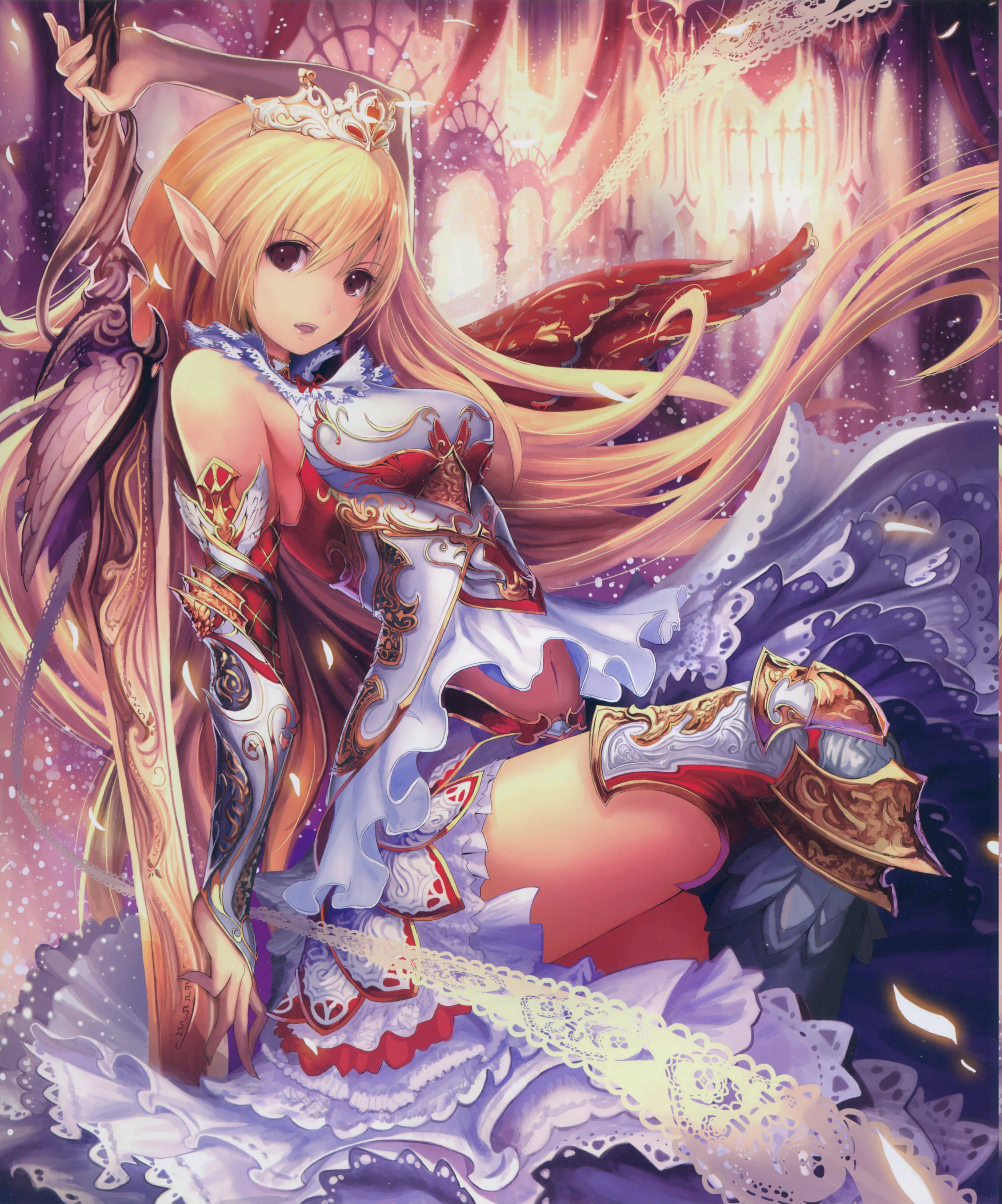 Seksing Anime Fantasy Warrior Wallpaper