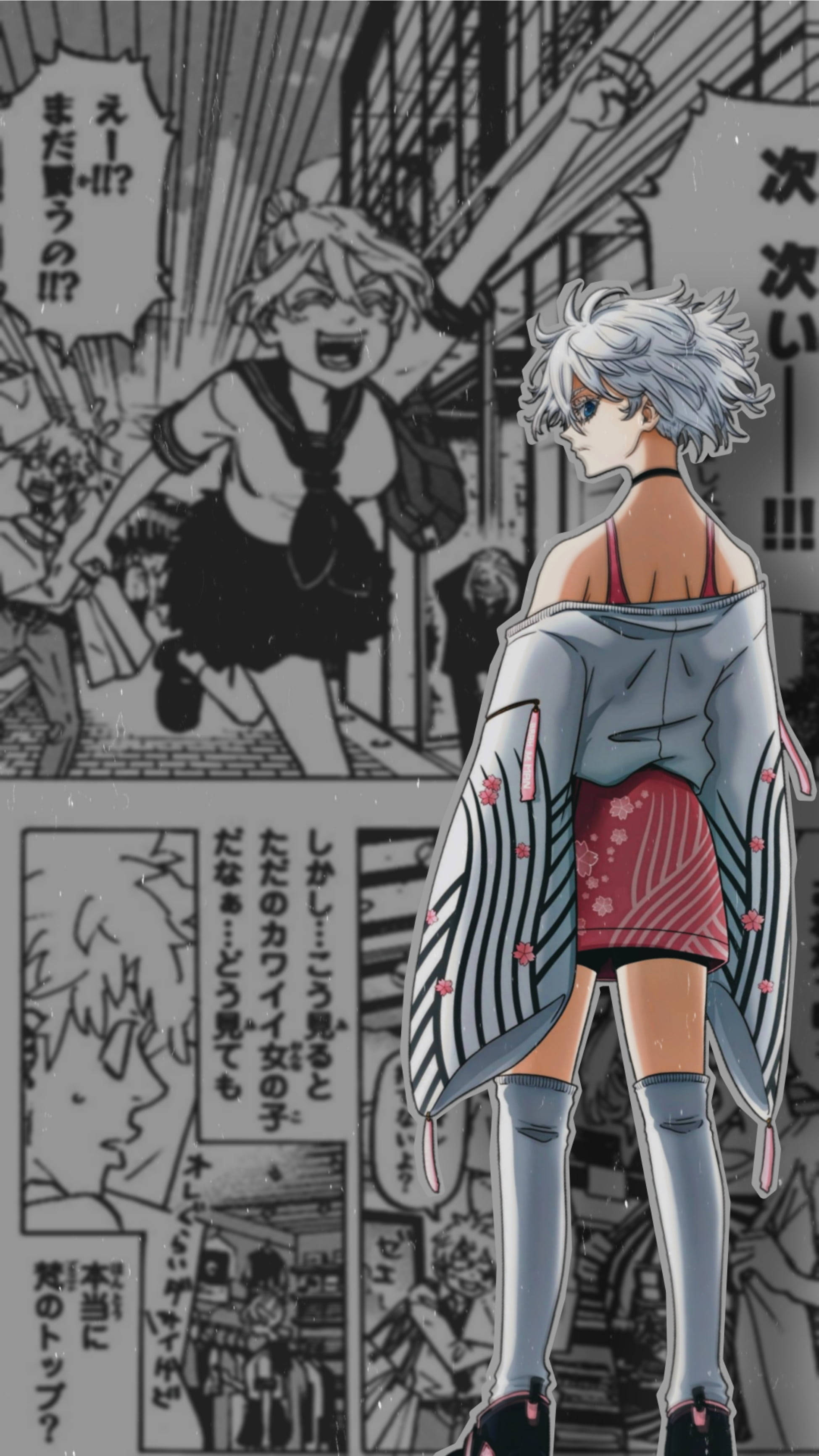 Sekswal na Likod ni Kawaragi Senju Wallpaper