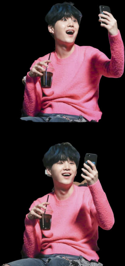 Selfie Moment ng Miyembro ng B T S Wallpaper