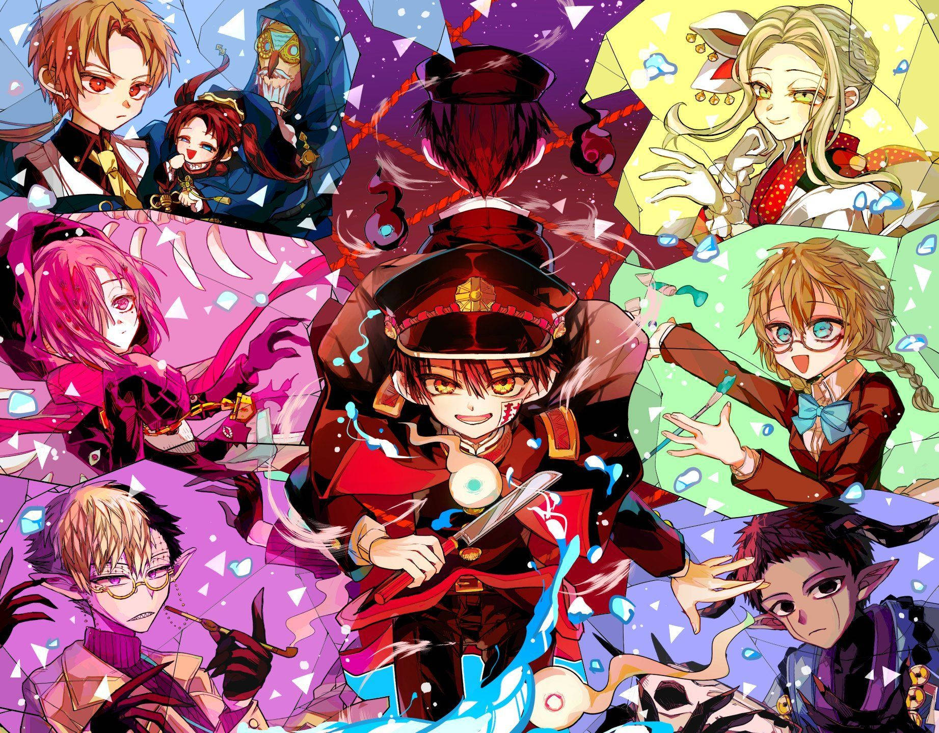 Sensasyonal na Hanako Kun Desktop Characters Wallpaper