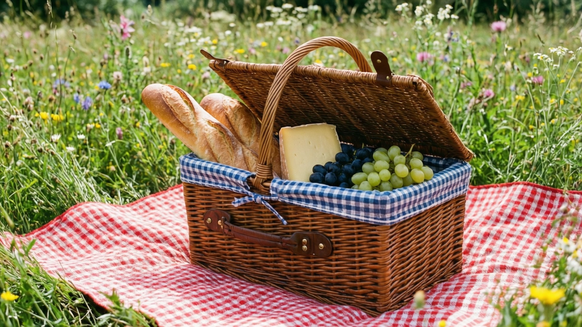 Setup ng Summer Picnic Wallpaper
