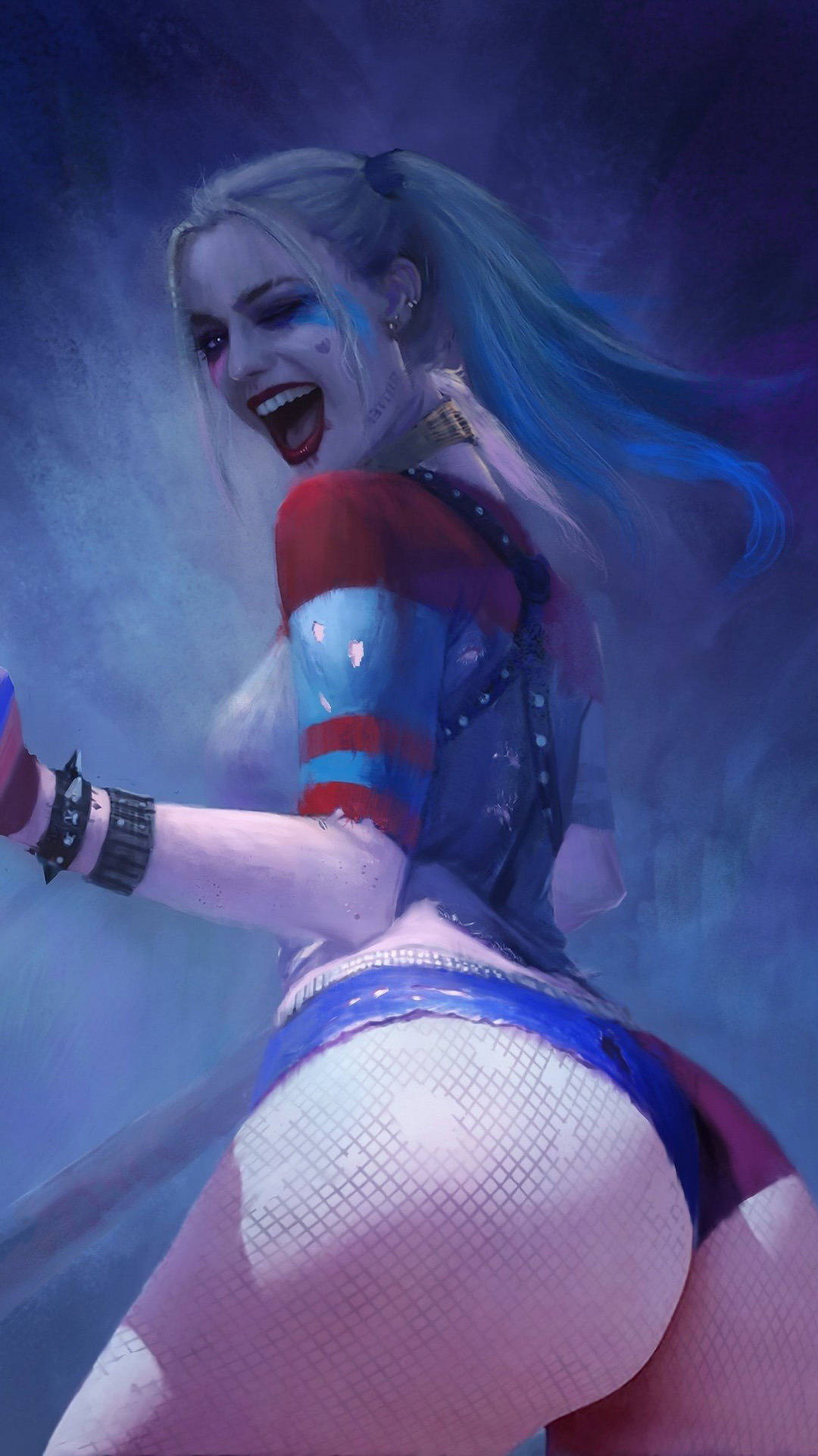 Sexy na Larawan ng 4K Harley Quinn Wallpaper