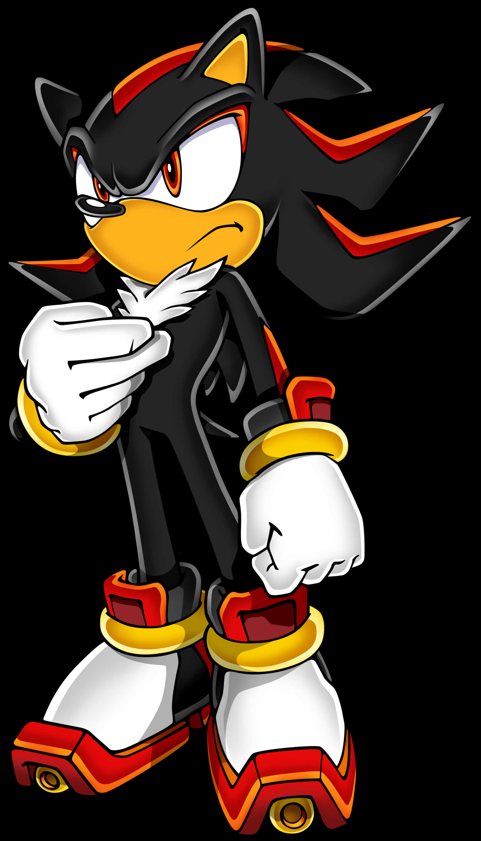 Shadow The Hedgehog Nakatayong Pose Wallpaper