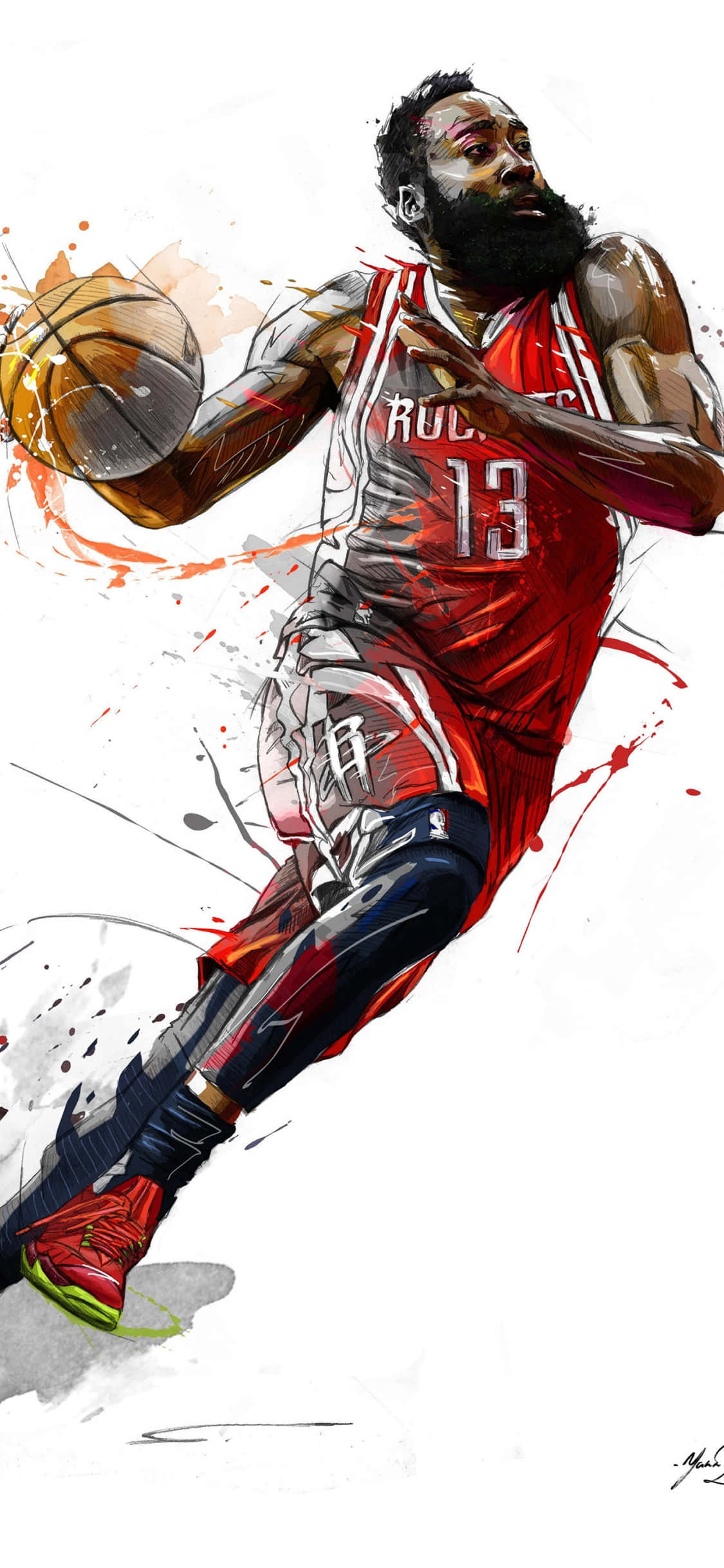 Sharpshoot Your iPhone Xs Gamit ang Basketball Wallpaper