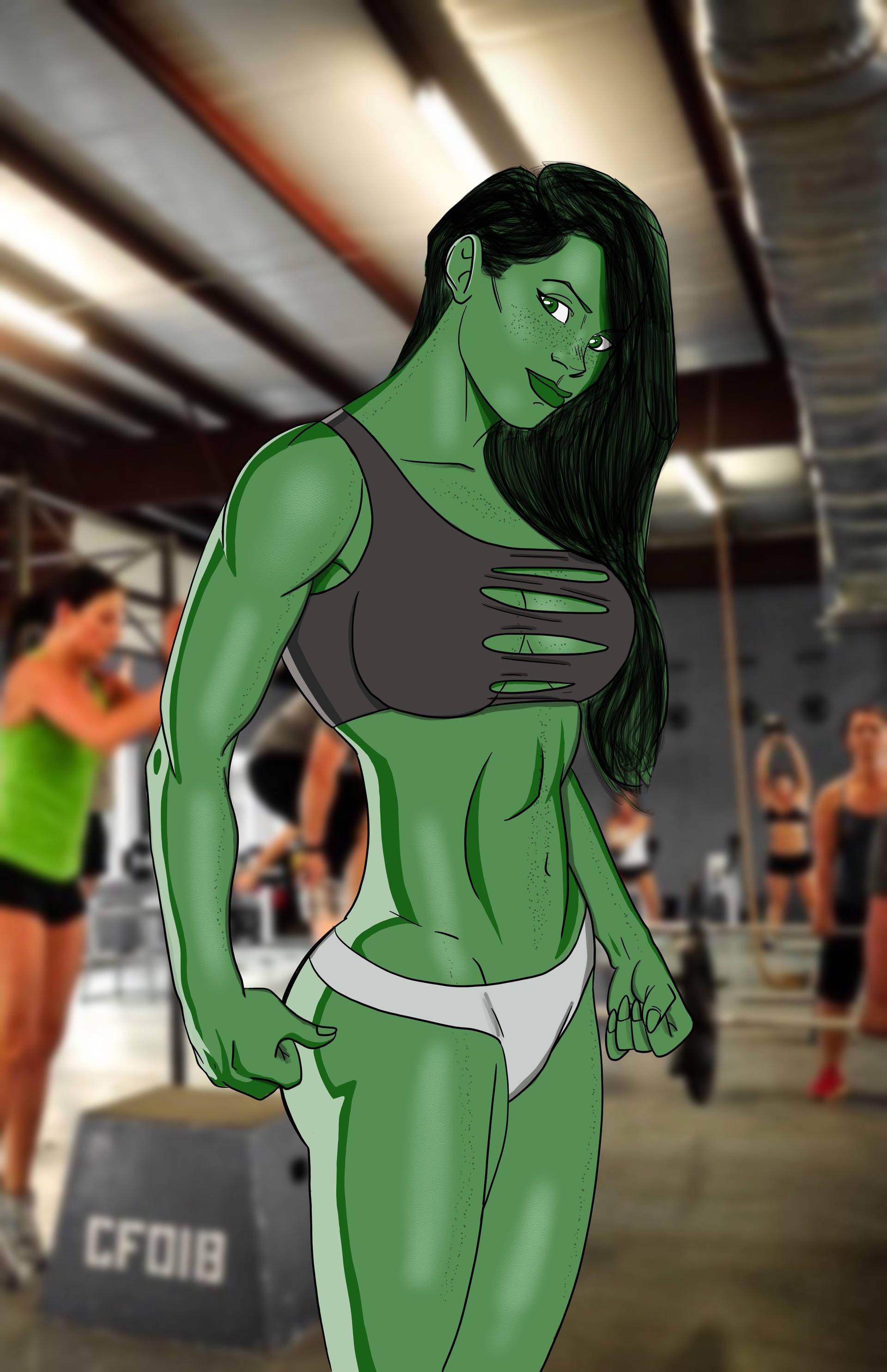 She Hulk sa Gym Wallpaper