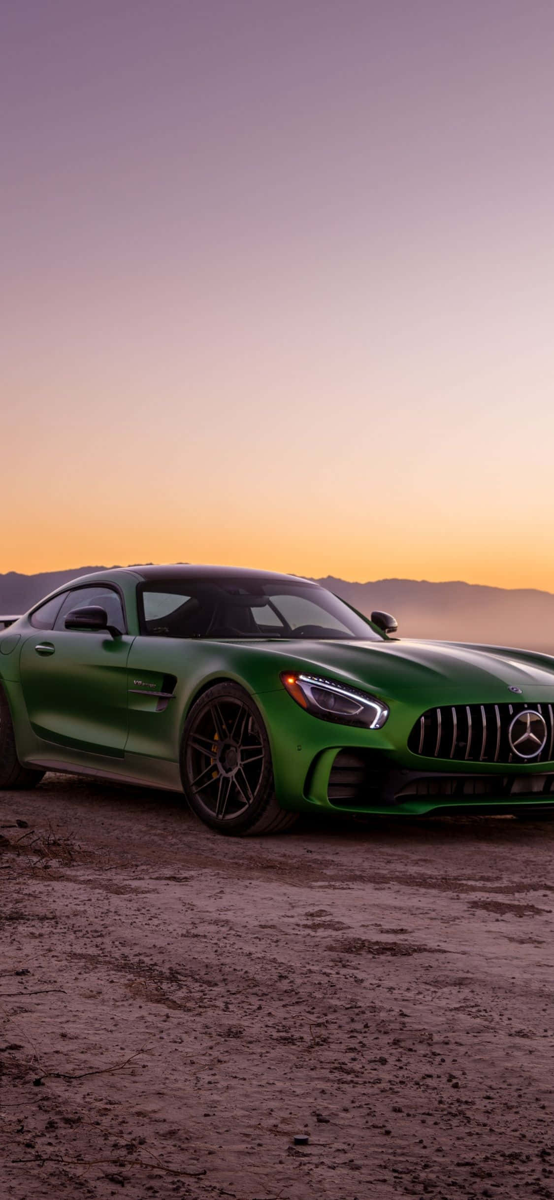 Luntiang Green iPhone Xs Mercedes Amg Background Wallpaper