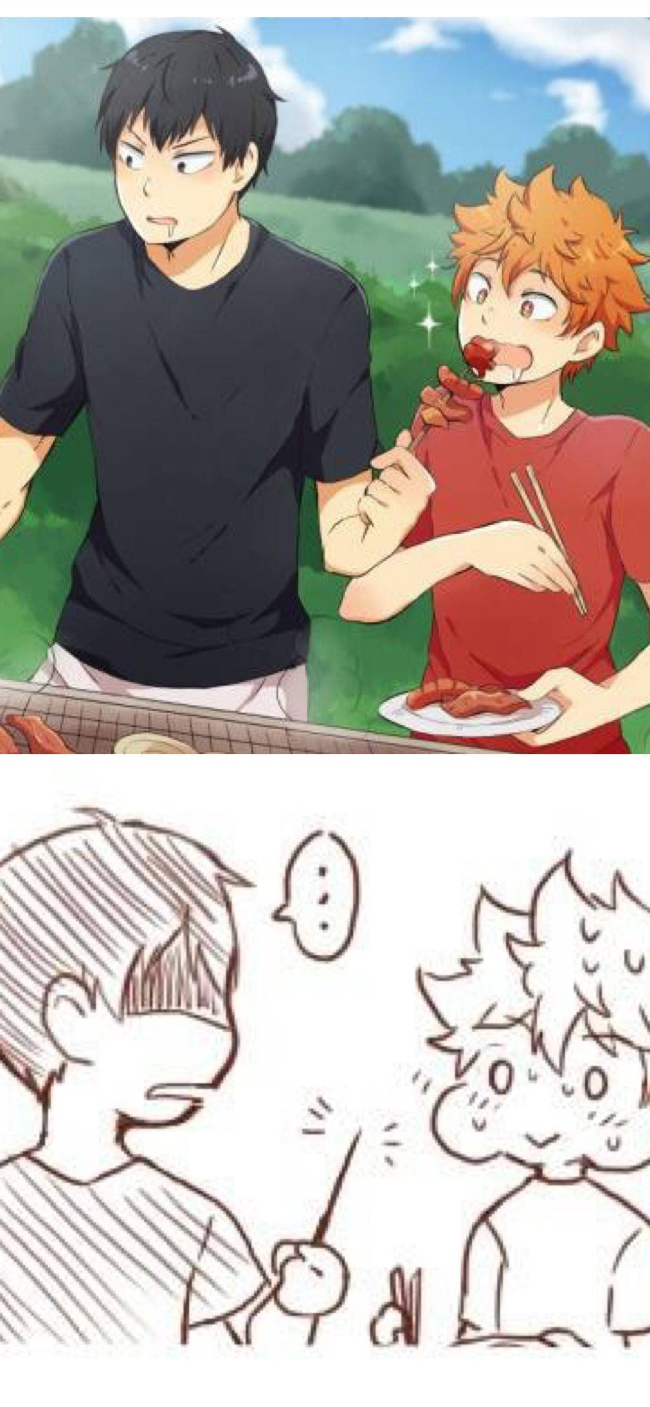 Shiratorizawa Kasama ang Nakakatawang Hinata Wallpaper