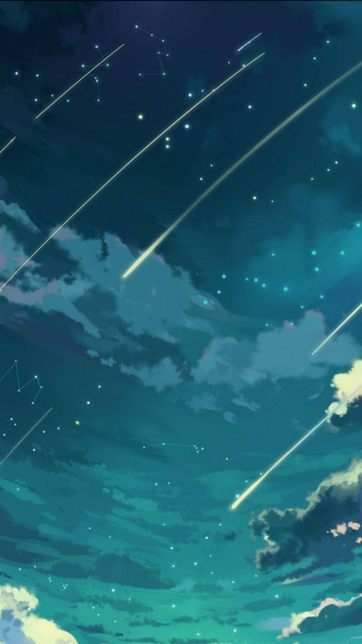 Shooting Stars And Constellations iPhone SE Wallpaper