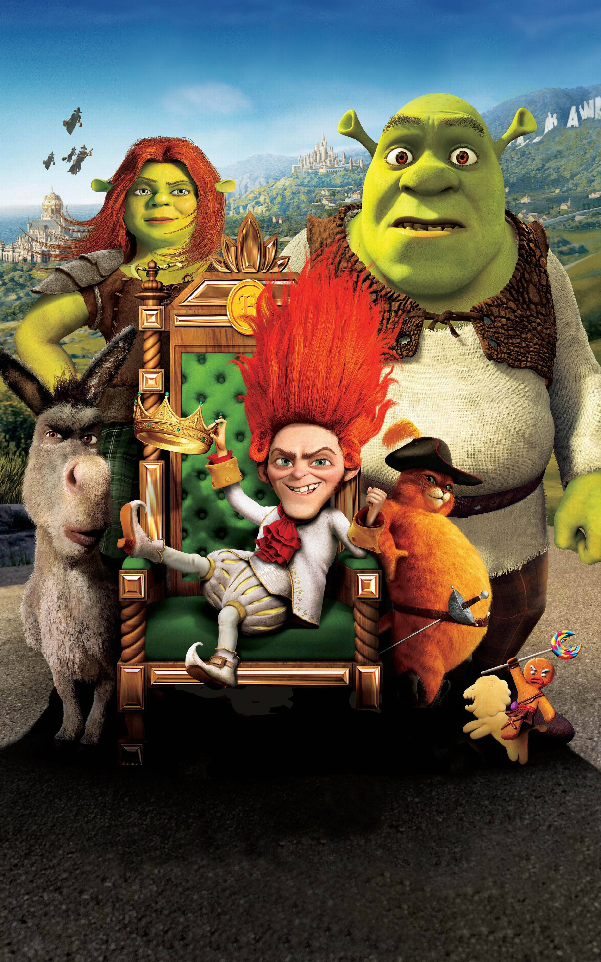 Shrek na nasa isang mapag-isip na sandali Wallpaper