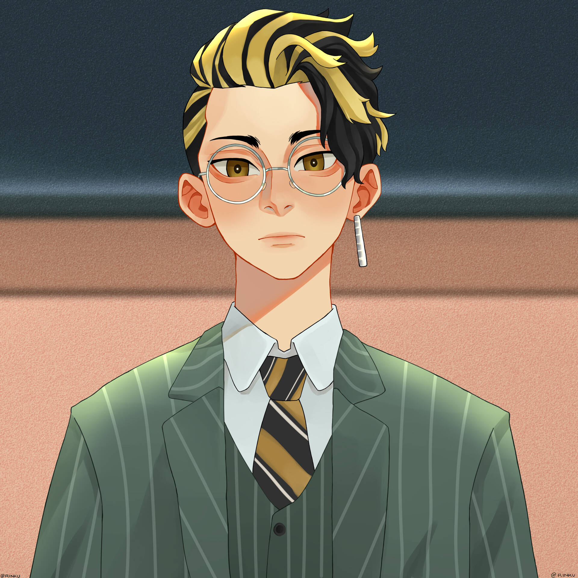 Shuji Hanma na Green Tuxedo Wallpaper