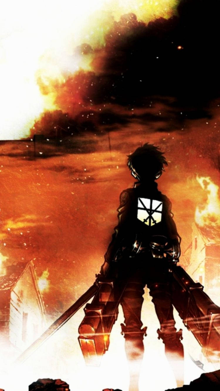 Si Eren Jaeger, bida ng Attack on Titan Wallpaper