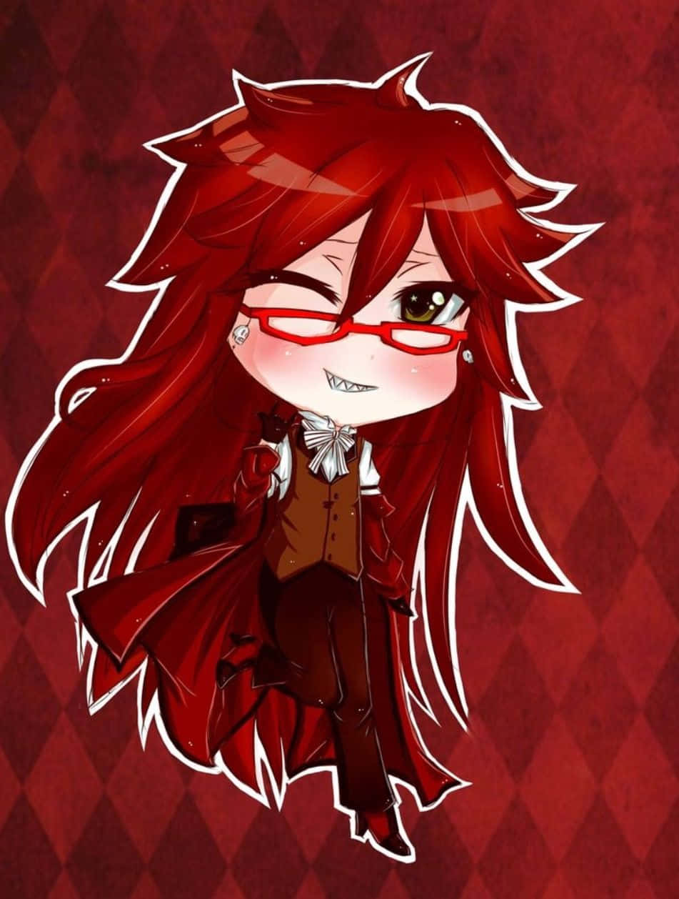 Si Grell Sutcliff na nagpopose nang may kumpyansa Wallpaper
