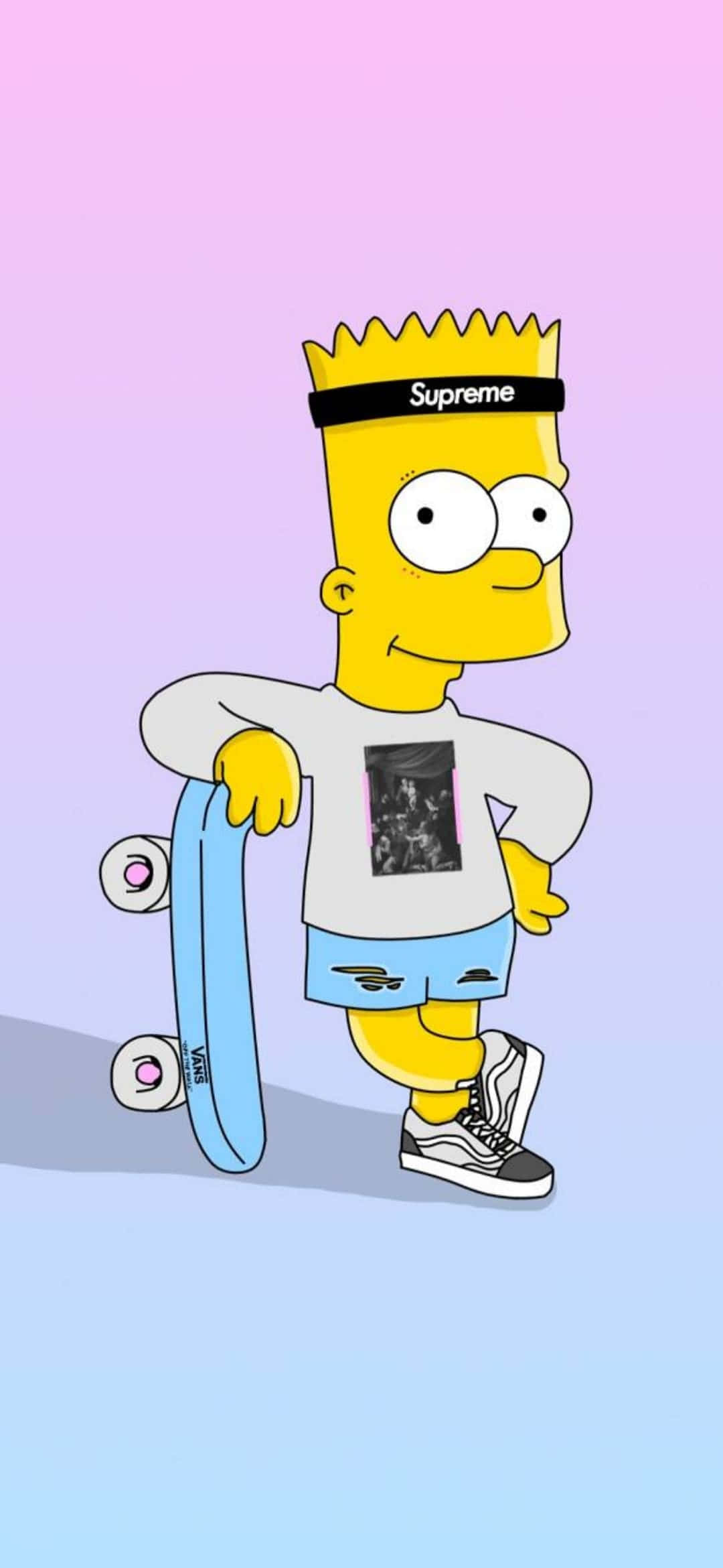 Si Homer Simpson na tumutulo ng glase ng donut Wallpaper
