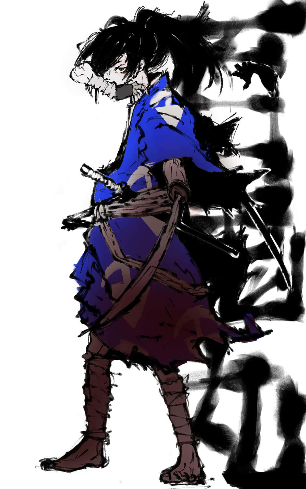 Si Hyakkimaru ay umuusad mula sa basura patungong kayamanan sa Dororo Wallpaper