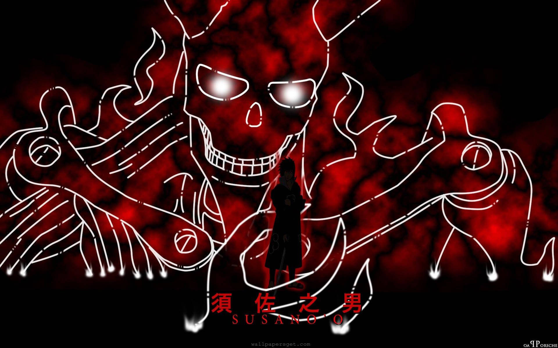 Si Itachi at ang kanyang makapangyarihang Susanoo Wallpaper