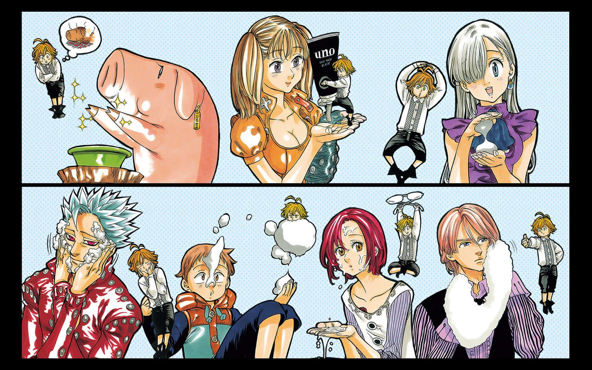 Si King mula sa Seven Deadly Sins na nagpapakaw ng kanyang kapangyarihan Wallpaper