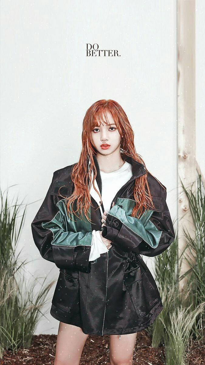 Si Lisa ng Blackpink, nagpapakita ng sarili niyang estilo. Wallpaper