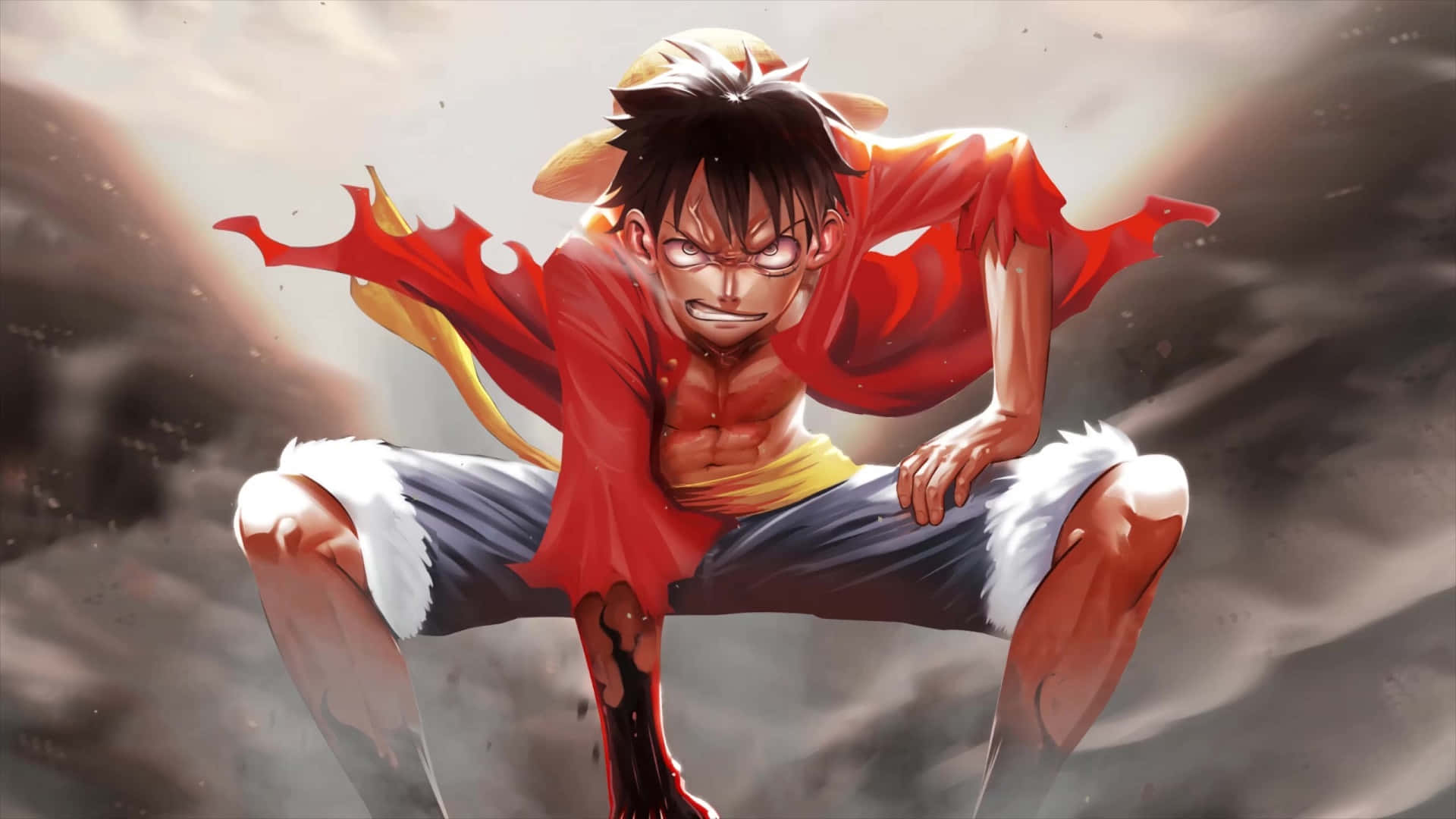 Si Luffy ay lumalaban para sa katarungan at nagiging Hari ng mga Pirata Wallpaper