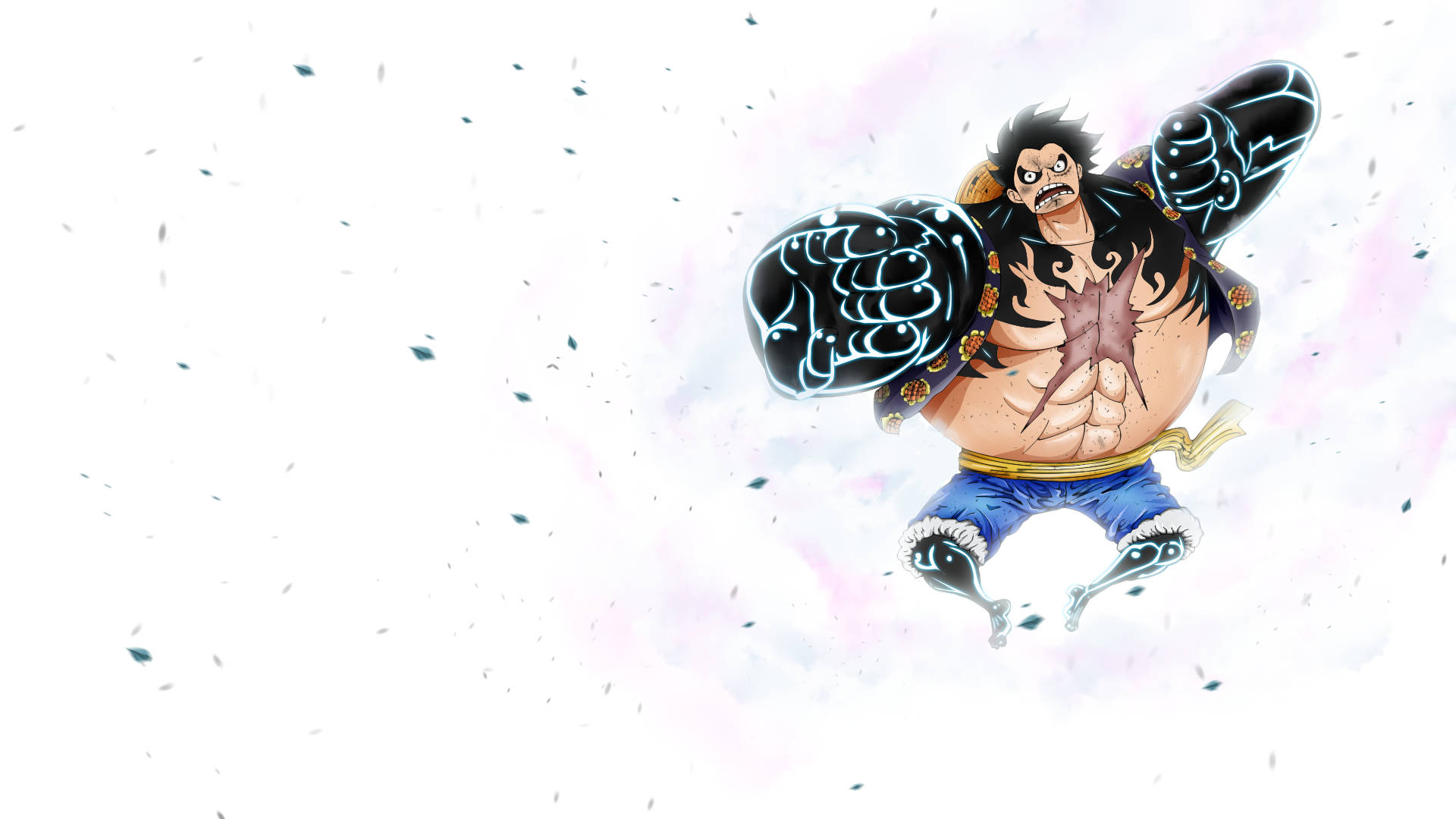 Si Luffy Na May Malaki at Matipunong Muscle Wallpaper