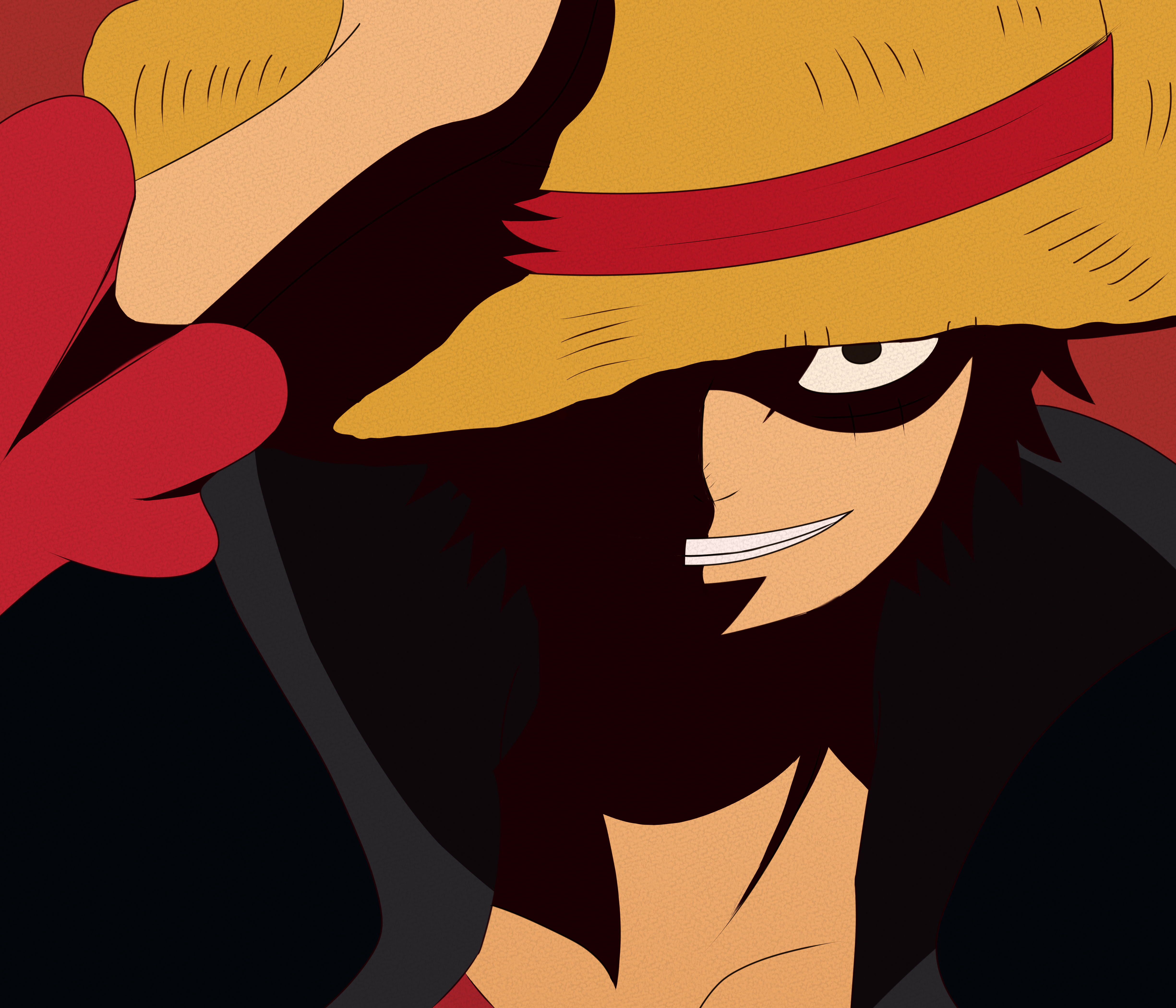 "Si Luffy, Pinuno ng Straw Hat Pirates, Kilos-Kilos" Wallpaper