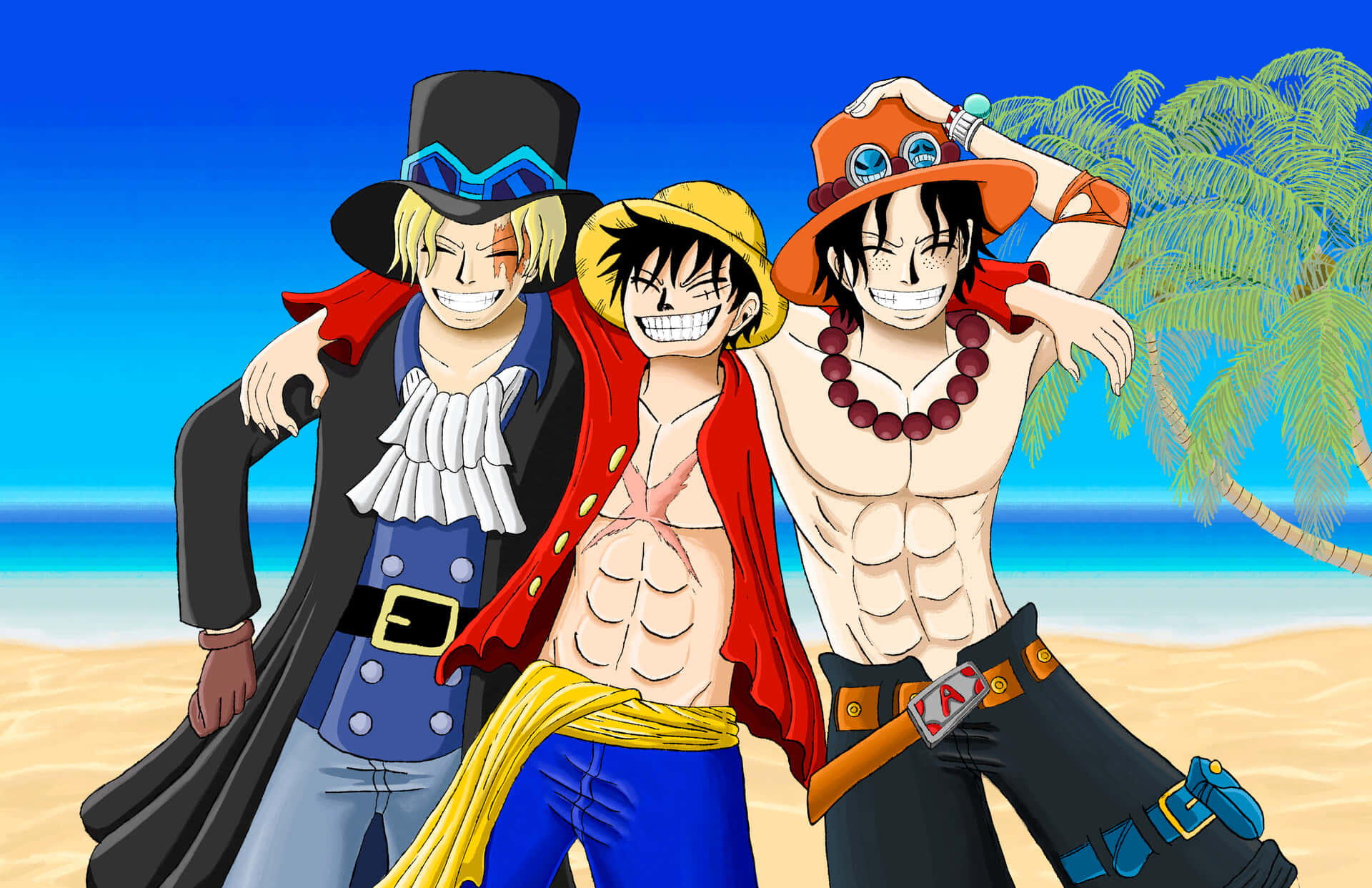 Si Luffy sa laban kontra Doflamingo Wallpaper