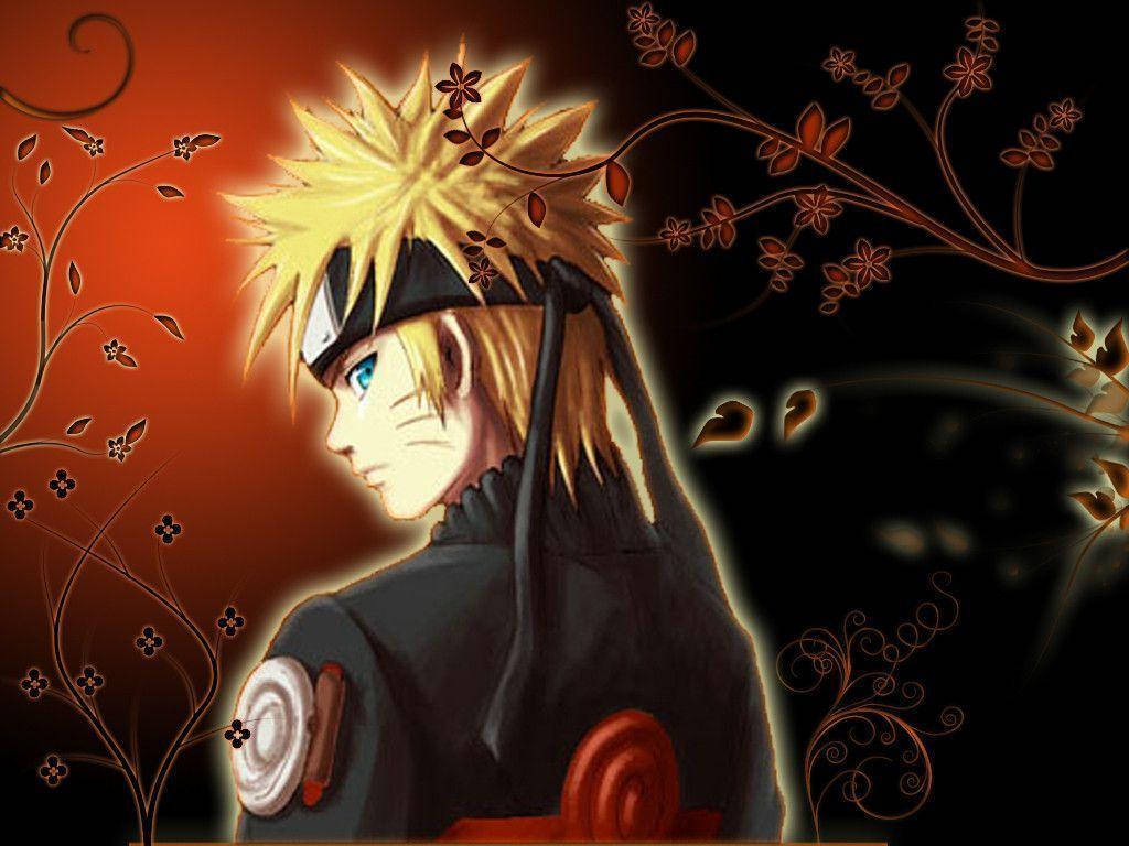 Si Naruto Uzumaki ay gumawa ng isang makapangyarihang battle pose! Wallpaper