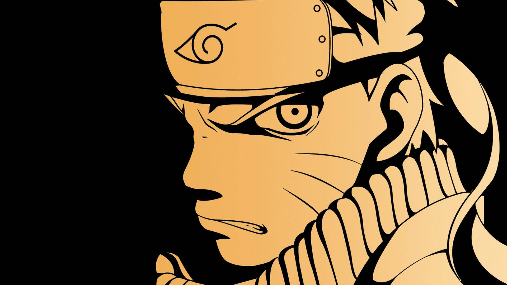 Si Naruto Uzumaki sa Vintage na Guhit Wallpaper