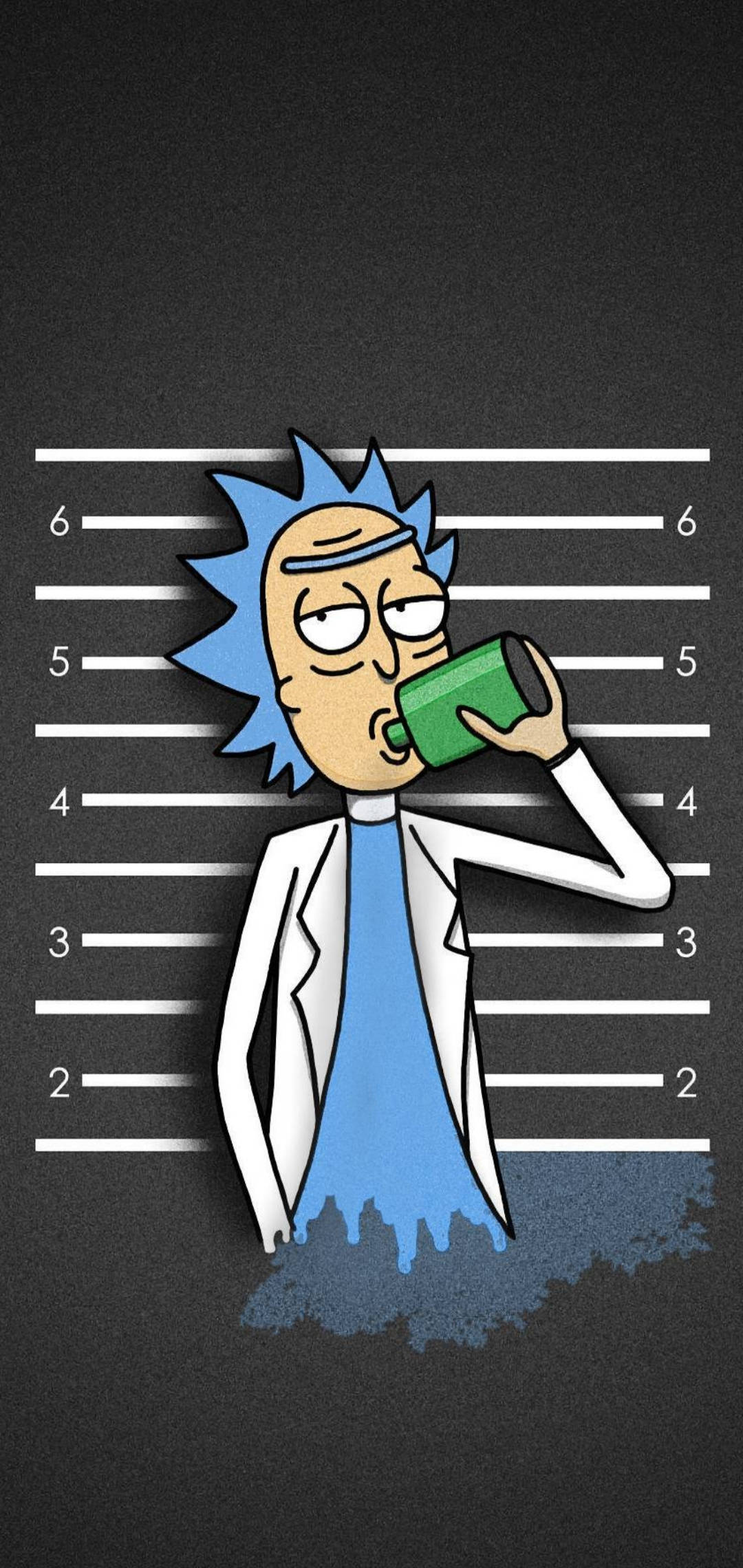 Si Rick Sanchez na Uminom ng Liquor Wallpaper