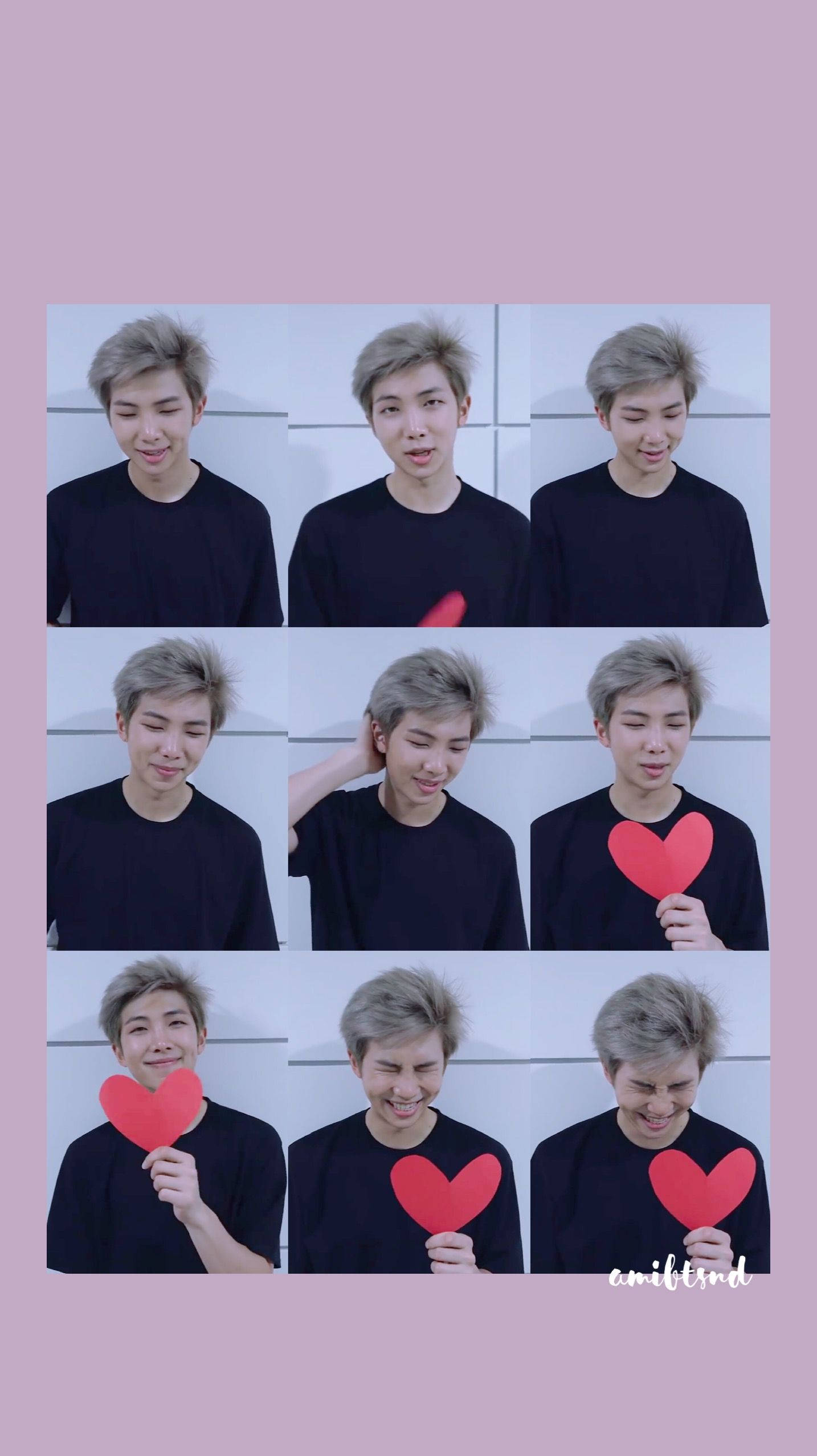 Si RM ng BTS ay nagpapalabas ng positibong enerhiya sa kanyang pink na buhok! Wallpaper
