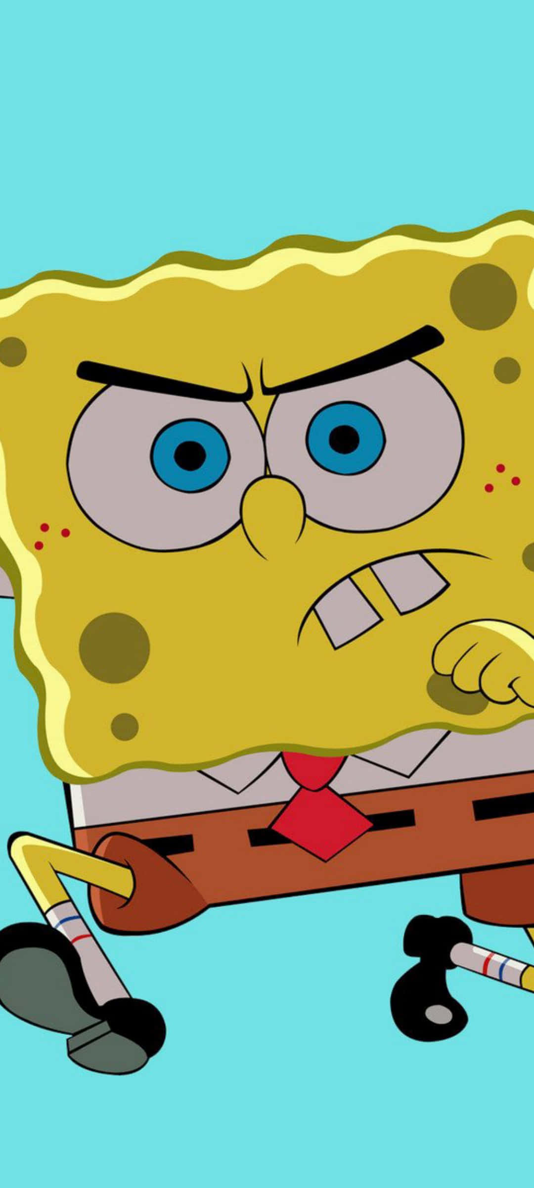 "Si Spongebob ay laging handa para sa isang tawa!" Wallpaper