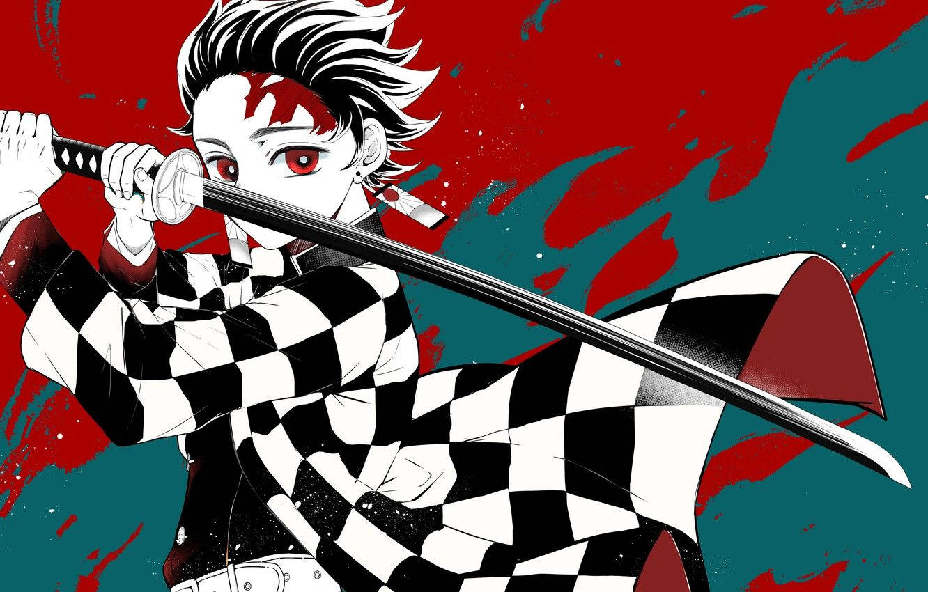 Si Tanjiro Kamado ay handang harapin ang mga demonyo. Wallpaper
